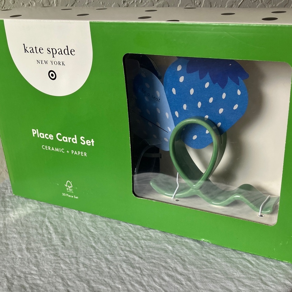 Kate Spade x Target: 4 Ceramic Place Card Set- 20 piece set